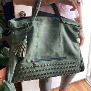 Medium/Large Faux Suede Handbag